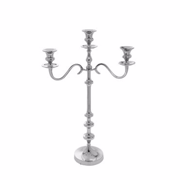 Iliadis Κηροπήγιο Τριπλό Αλουμινίου Νίκελ 39x58cm 86755